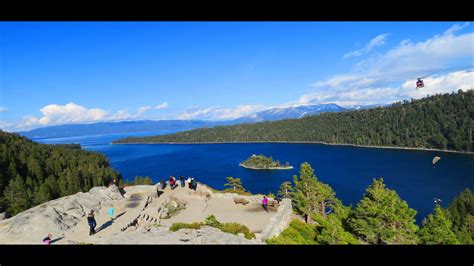 Embark on a magical journey above the crystal-clear waters of Lake Tahoe